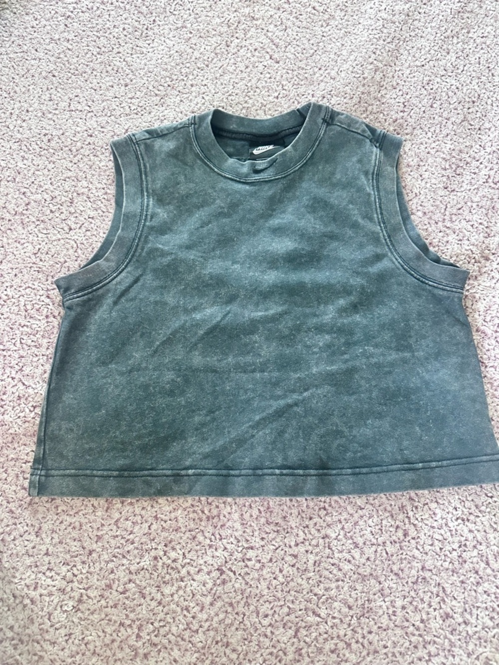 Nike Womens Black Washed Muscle Tank